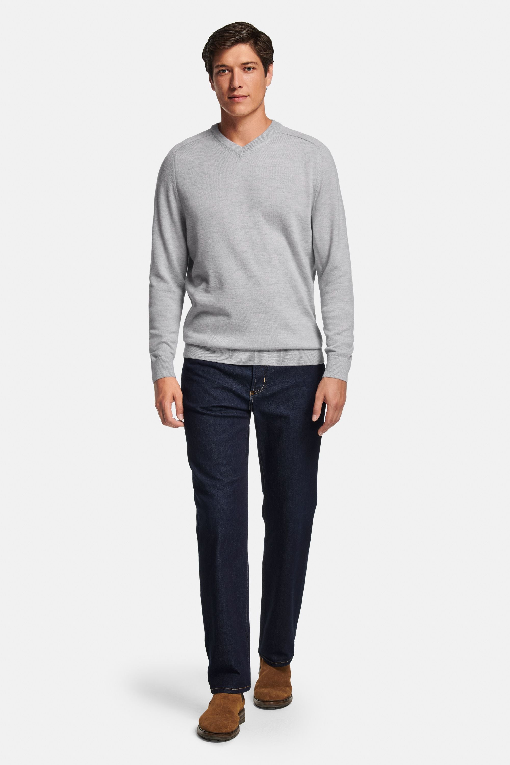 Oysters * The Merino V-neck